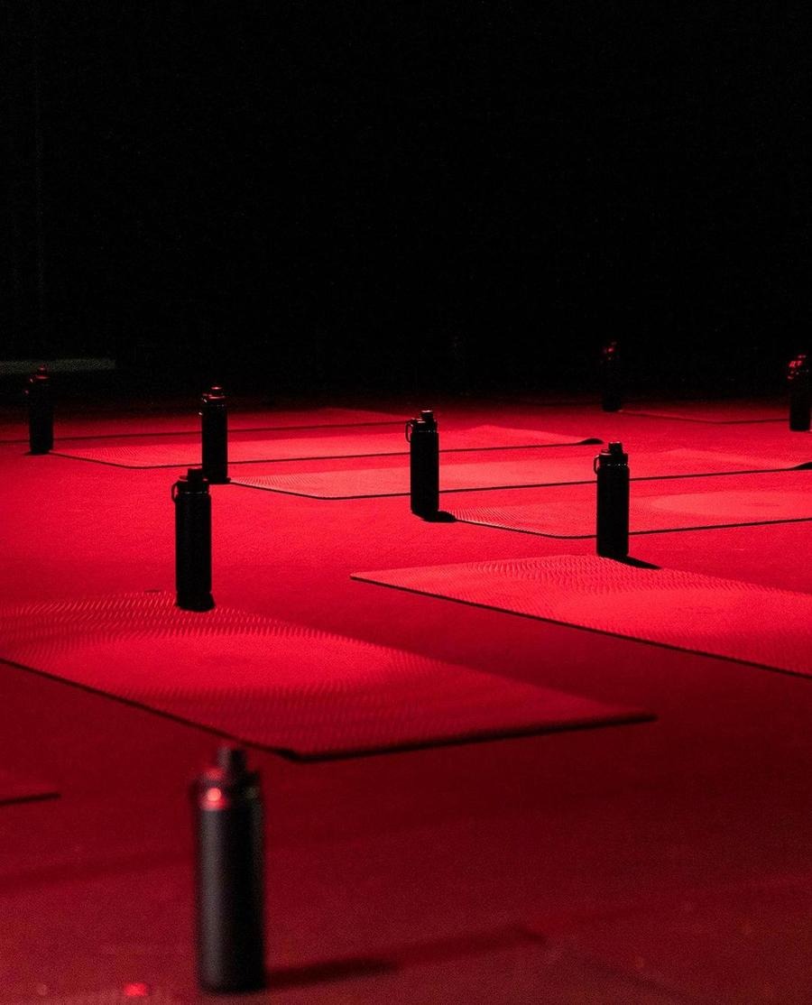 Movement and community moment from the lululemon Studio event