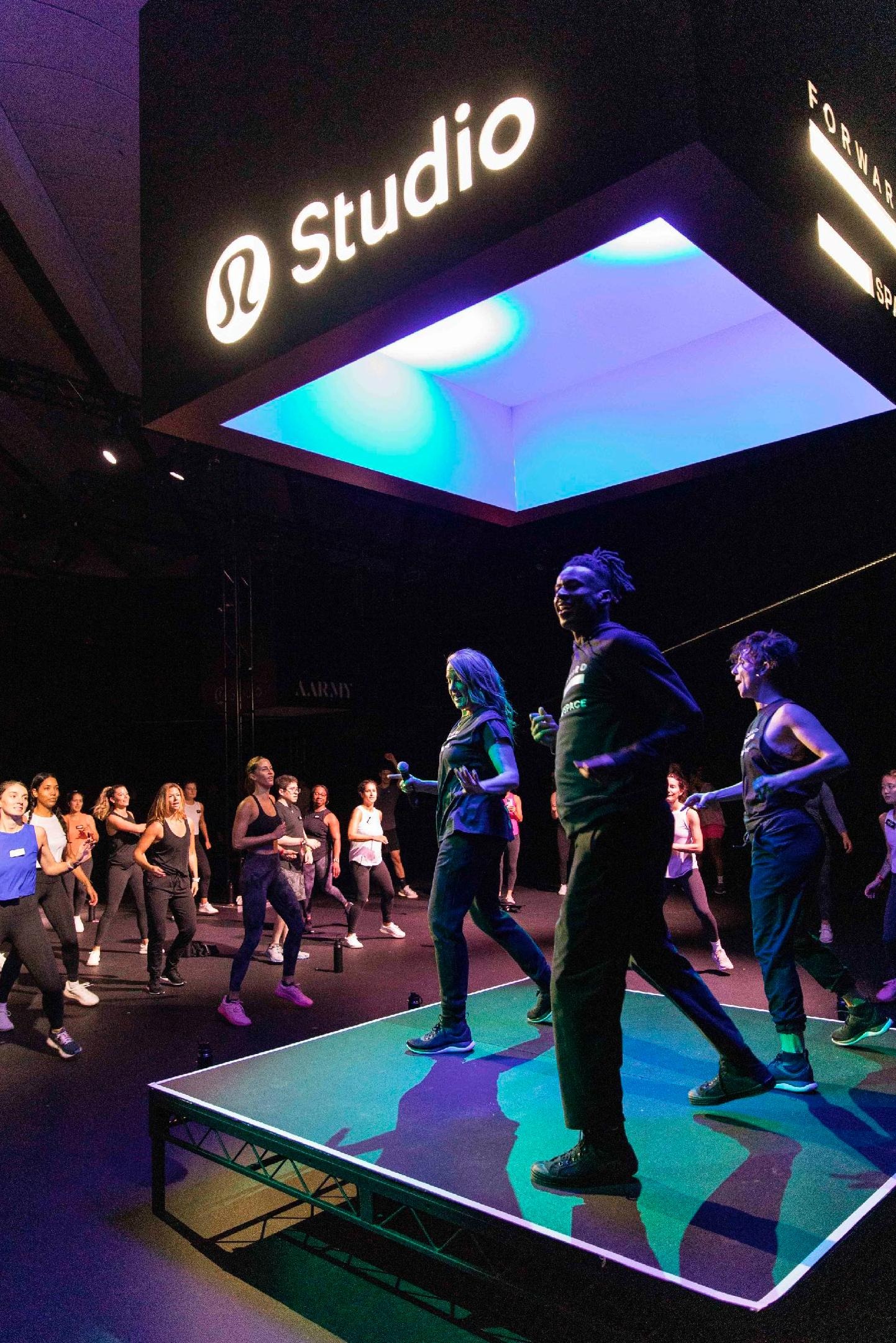 lululemon Studio experiential branding and fitness content
